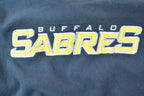 Vintage 1990s Buffalo Sabres Old Time Hockey NHL Hockey Full Zip Fleece Sweatshirt