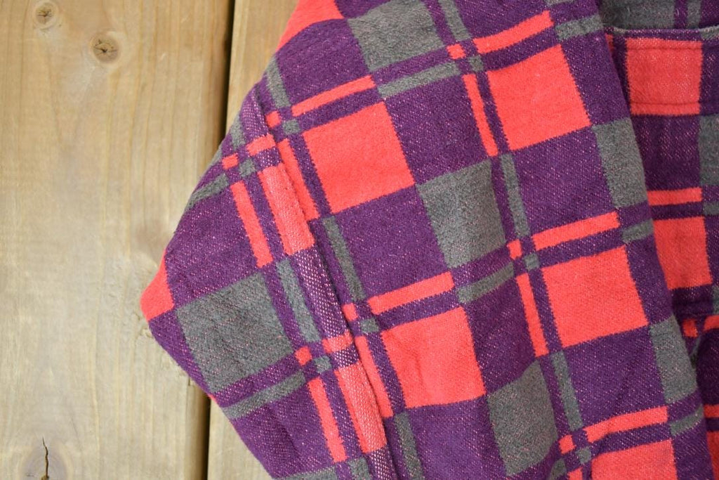 Vintage 1960s Champion Button Up Plaid Flannel