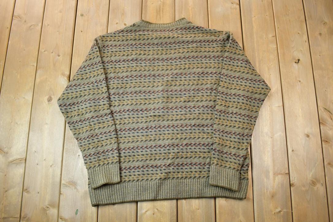 Vintage 1990s London Fog Knit Crewneck Sweater