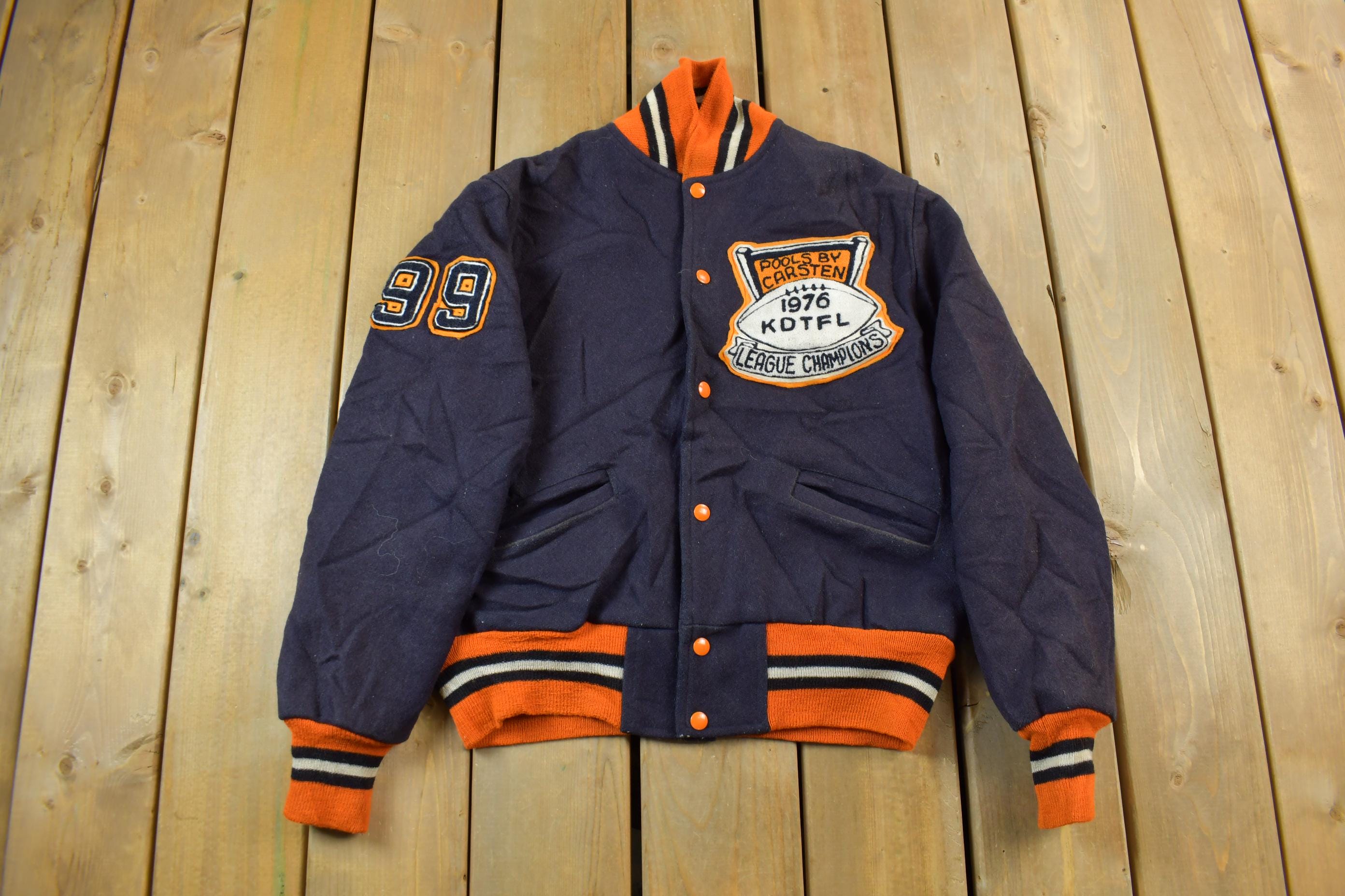Vintage 1976 KDTFL League Champions Varsity Jacket