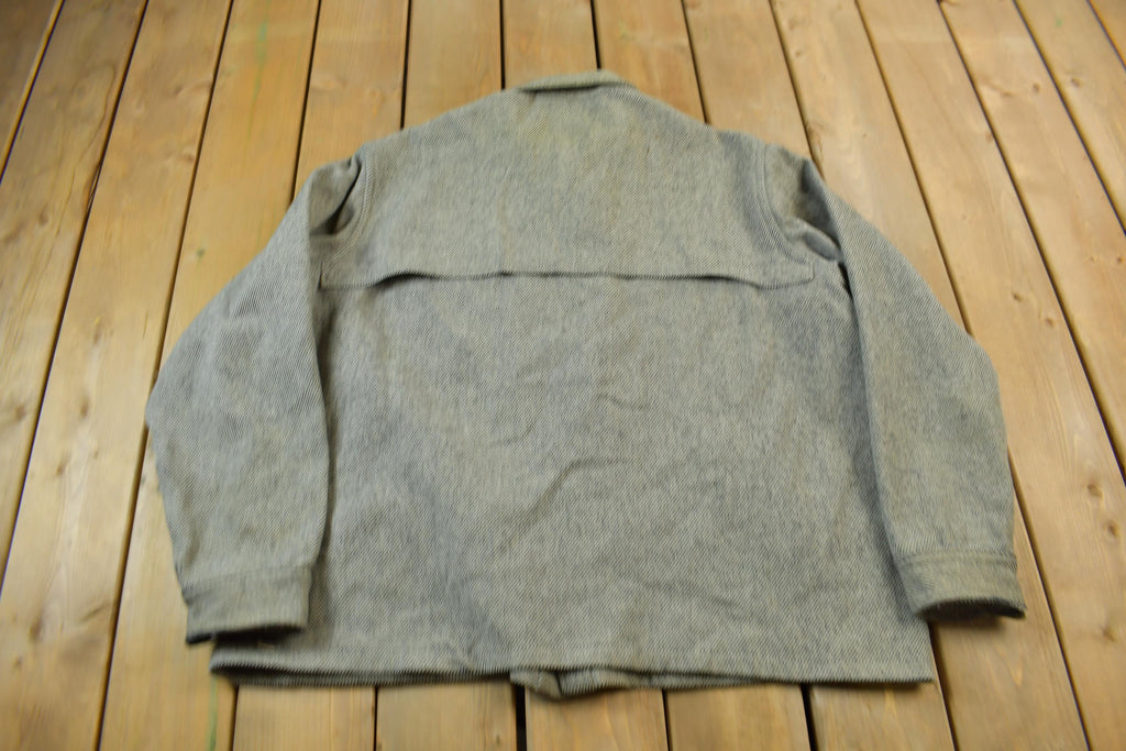 Vintage 1980s Woolrich Gray Button Up Shirt
