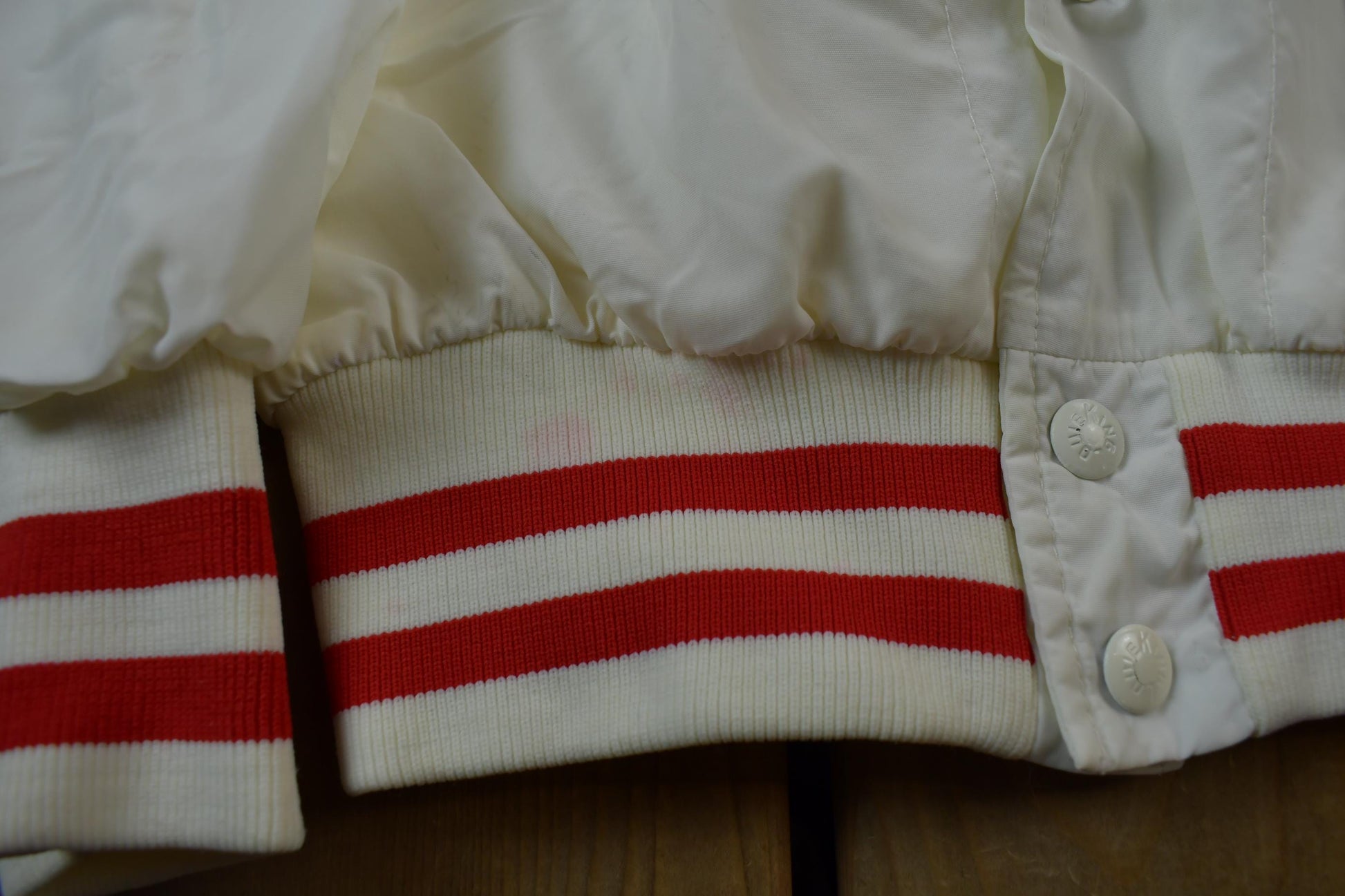 Vintage 1970s Blank White King Louie Pro Fit Light Jacket Made In USA