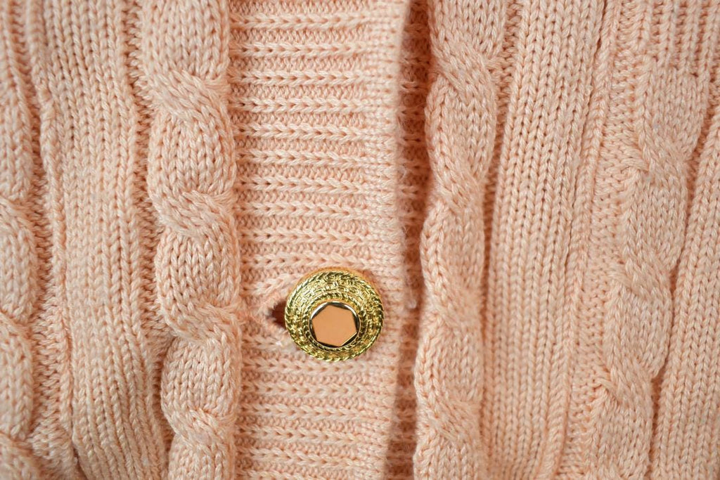 Vintage 1970s Confezioni Di Lusso Knit Cardigan Button Up Sweater Sweater