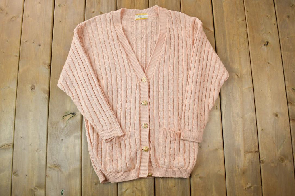 Vintage 1970s Confezioni Di Lusso Knit Cardigan Button Up Sweater Sweater