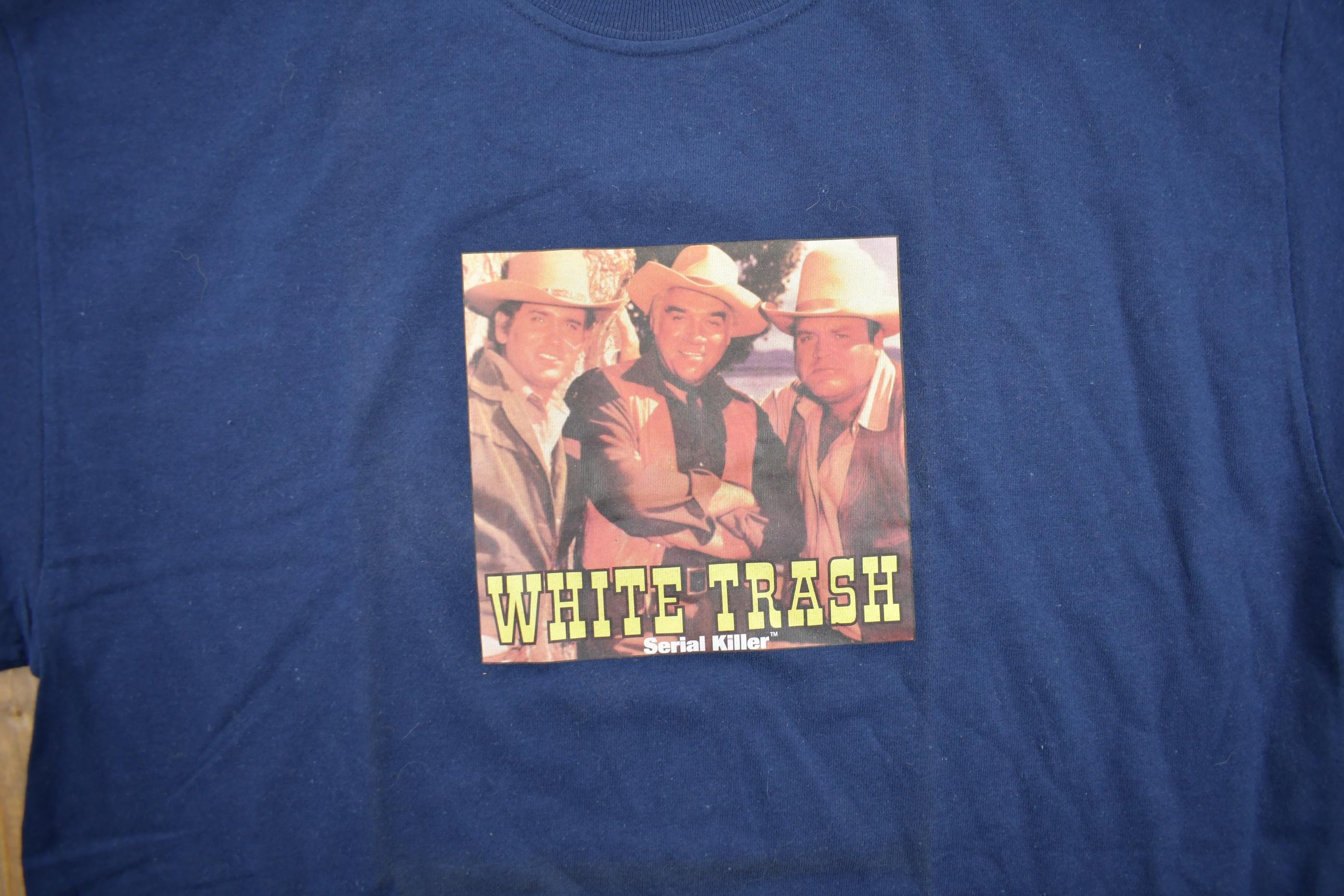 Vintage 1990s Serial Killer White Trash Band Tee