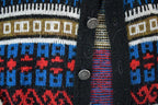 Vintage 1970s Custom Styled Sportswear Knit Crewneck Button Up Sweater