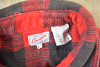 Vintage 1960s Champion Button Up Plaid Flannel Trucker Shirt