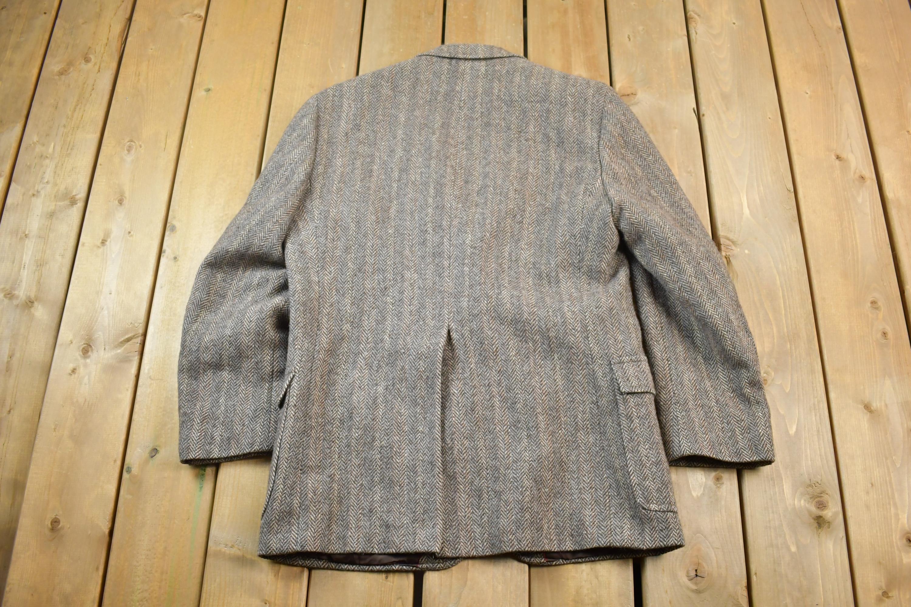 Vintage 1990s 100% Wool Button Up Dinner Jacket Made In Italy