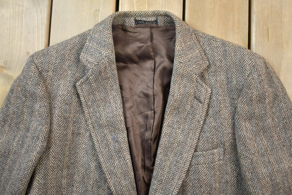 Vintage 1990s 100% Wool Button Up Dinner Jacket Made In Italy