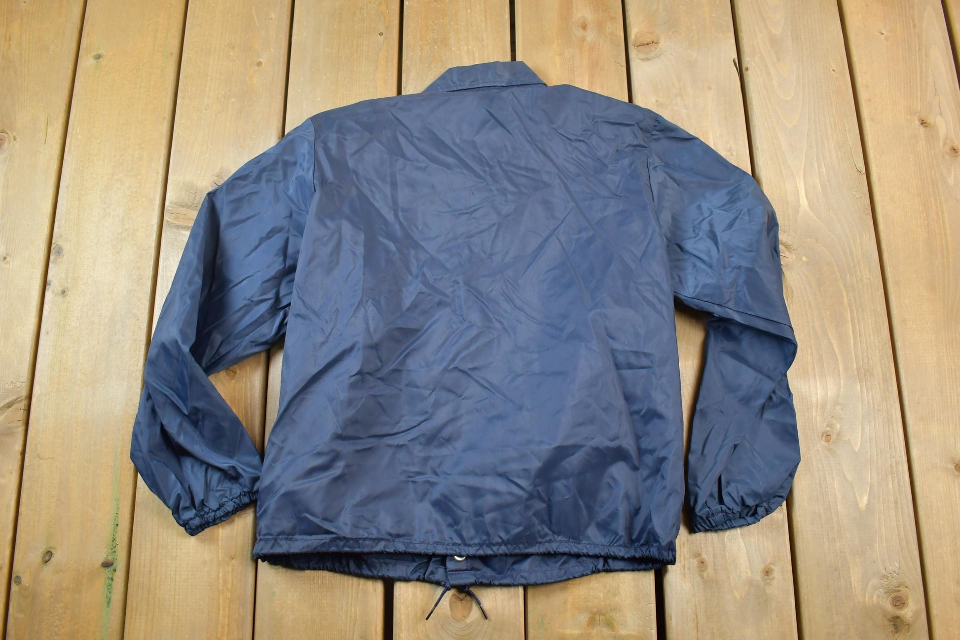 Vintage 1970s Champion Perdue Snap Button Satin Youth Size Jacket Made In USA