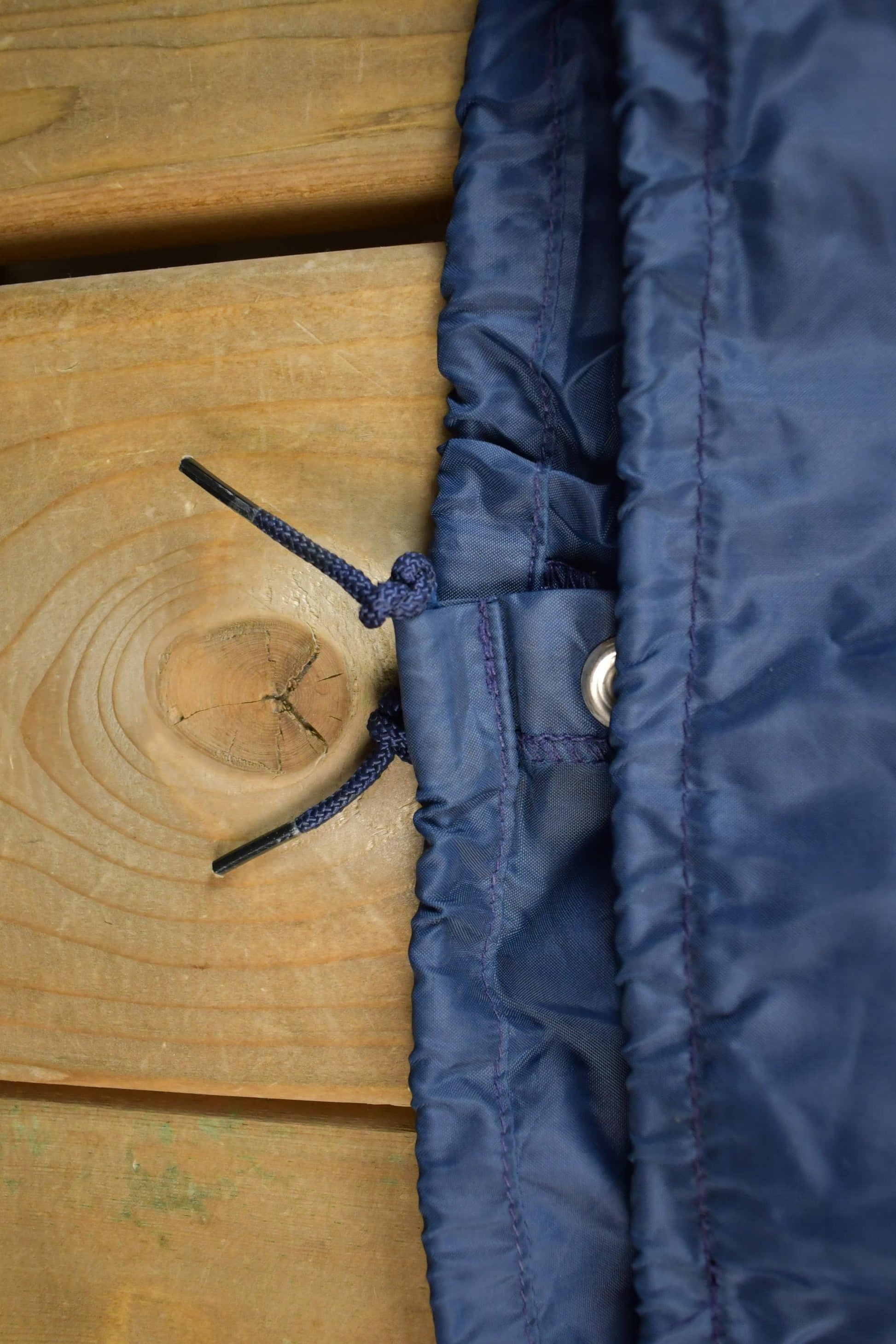 Vintage 1970s Champion Perdue Snap Button Satin Youth Size Jacket Made In USA