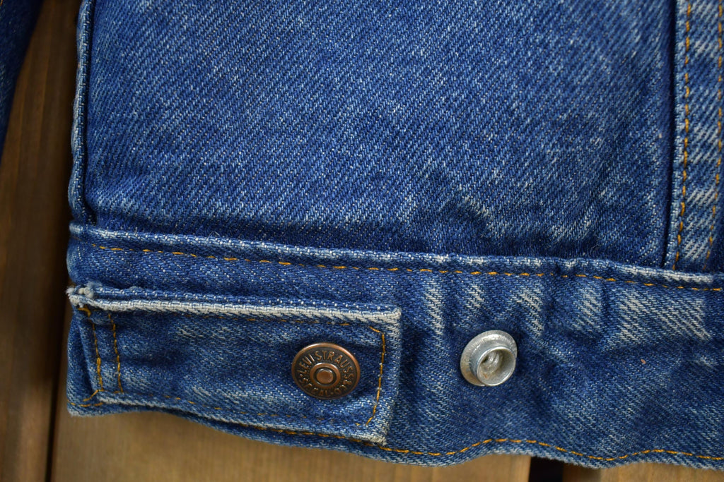 Vintage 1990s Levis Shearling Lined Jean Jacket Made In USA
