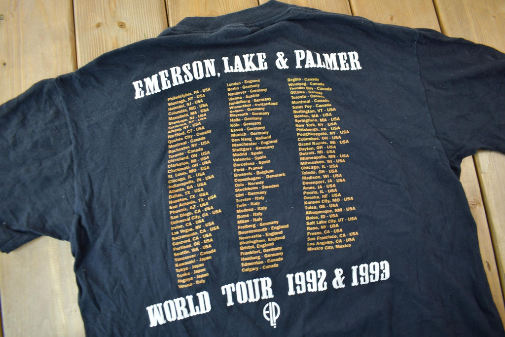 Vintage 1992 Emerson Lake And Palmer World Tour Single Stitch Band Tee