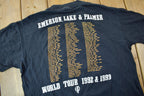 Vintage 1992 Emerson Lake And Palmer World Tour Single Stitch Band Tee