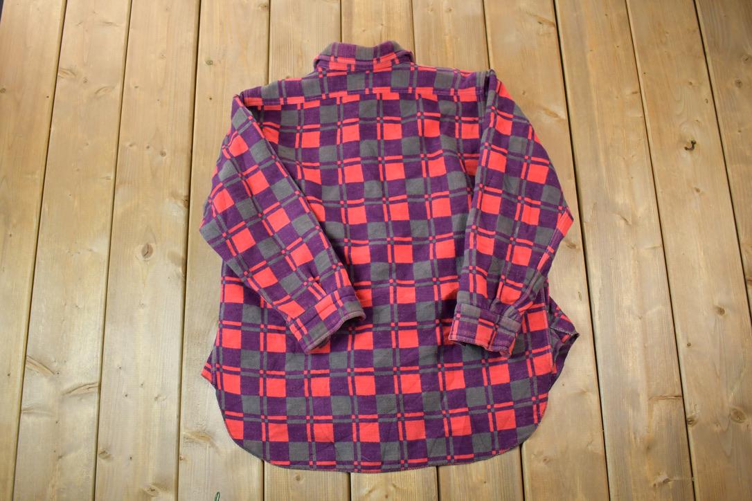 Vintage 1960s Champion Button Up Plaid Flannel