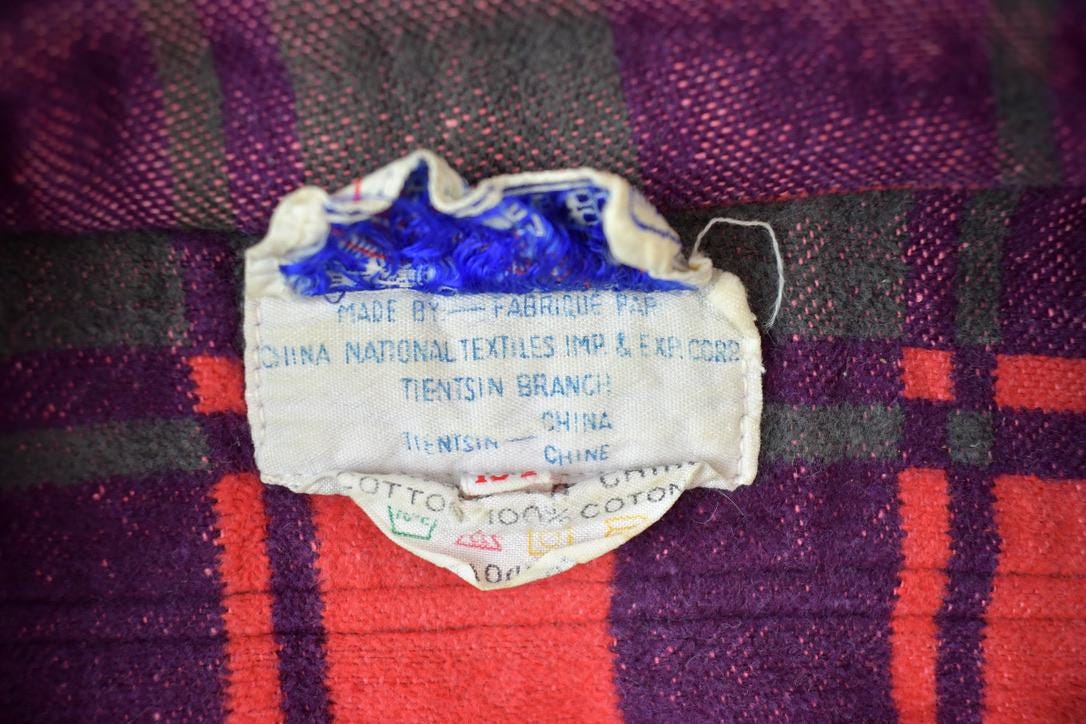 Vintage 1960s Champion Button Up Plaid Flannel