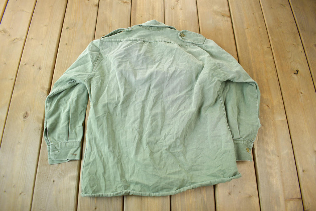Vintage 1960s OG-107 US Military Sateen Jacket