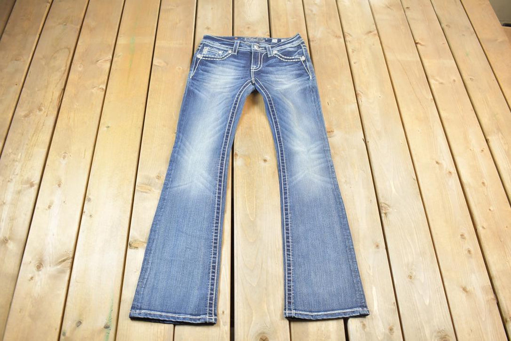 Vintage Y2K Miss Me Bedazzled Low Rise Jeans Size 26x33