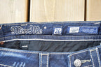 Vintage Y2K Miss Me Bedazzled Low Rise Jeans Size 26x33