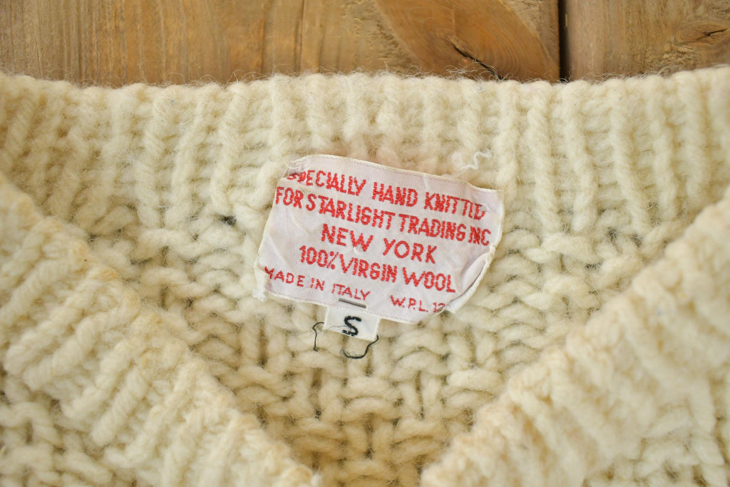 Vintage 1990s 100% Virgin Wool Knit Sweater