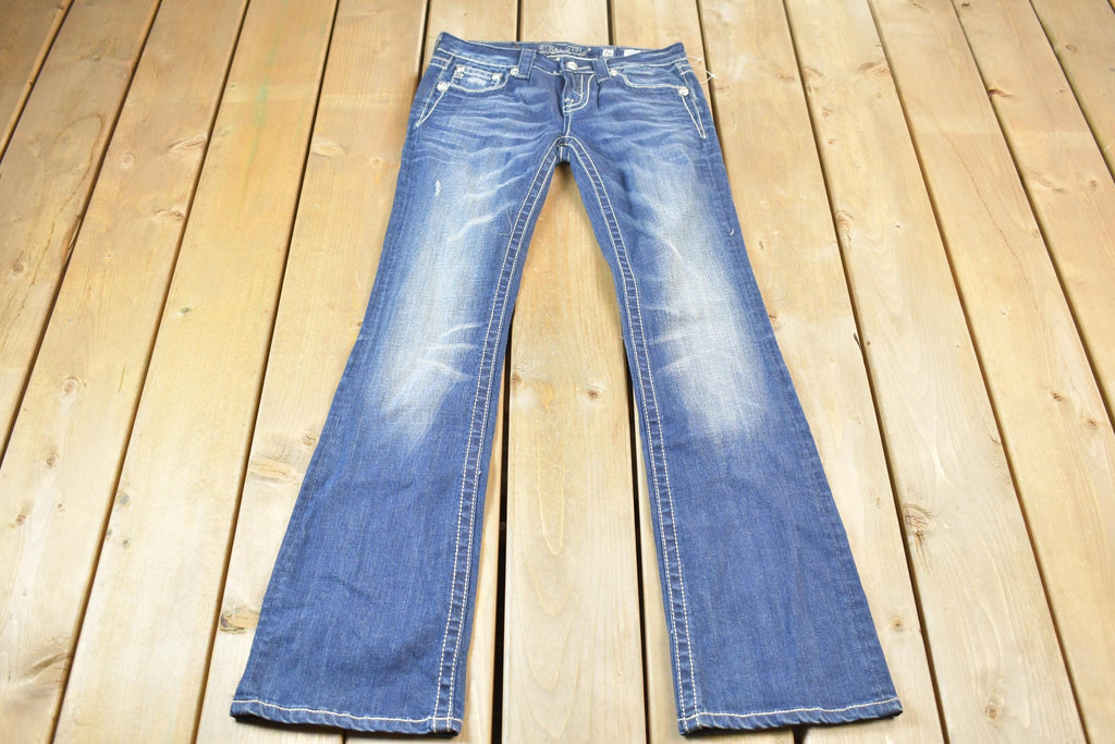 Vintage Y2K Miss Me Bedazzled Low Rise Jeans Size 26x33