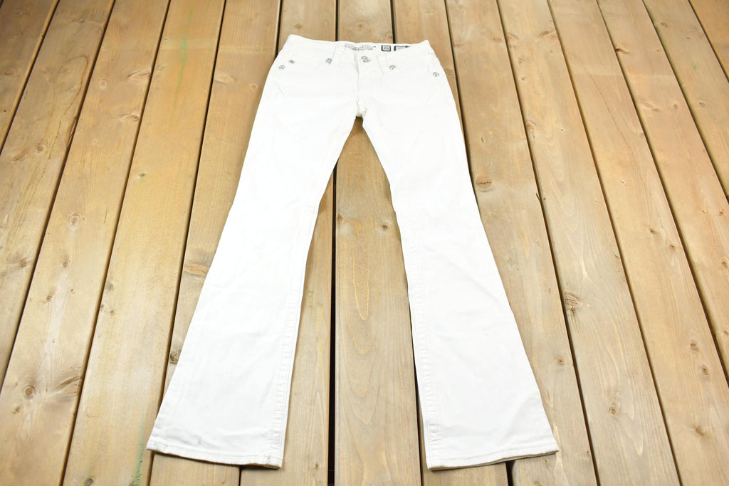 Vintage Y2K Miss Me Bedazzled Low Rise Jeans Size 26x32
