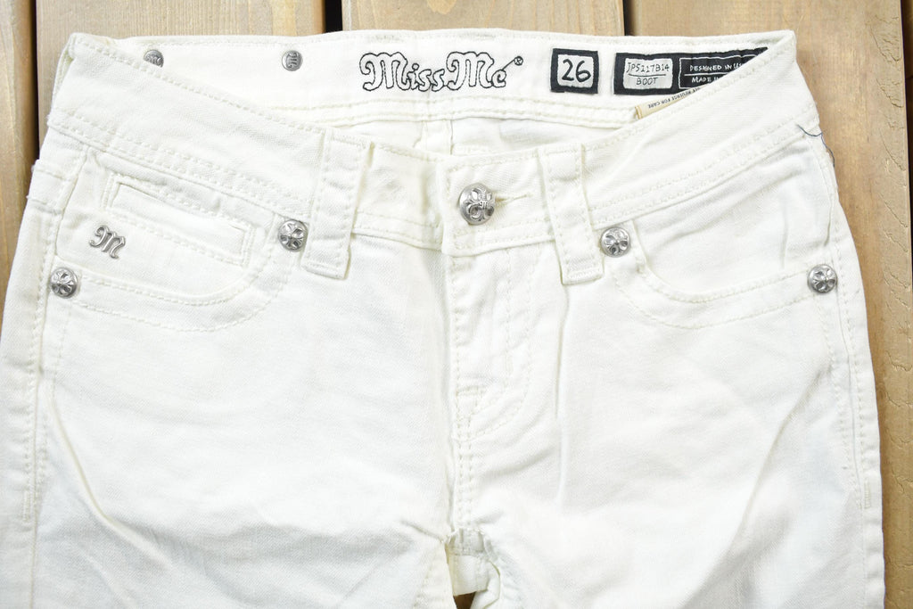 Vintage Y2K Miss Me Bedazzled Low Rise Jeans Size 26x32