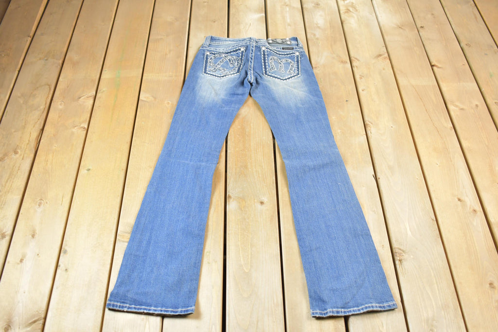 Vintage Y2K Miss Me Bedazzled Low Rise Jeans Size 26x32