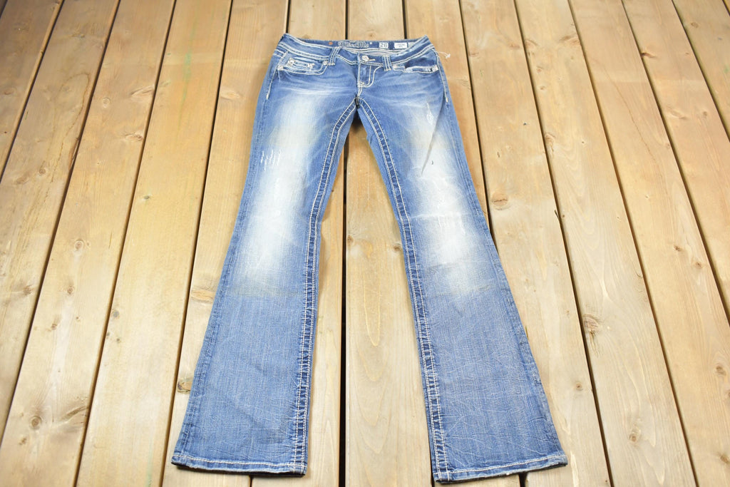 Vintage Y2K Miss Me Bedazzled Low Rise Jeans Size 26x33