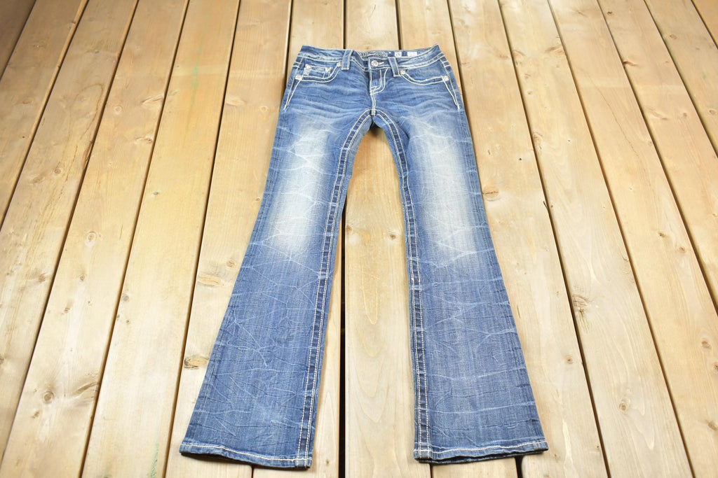 Vintage Y2K Miss Me Bedazzled Mid Rise Jeans Size 26x32