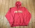 Vintage 1990s Nike Iowa State Embroidered Mini Swoosh Hoodie Sweatshirt