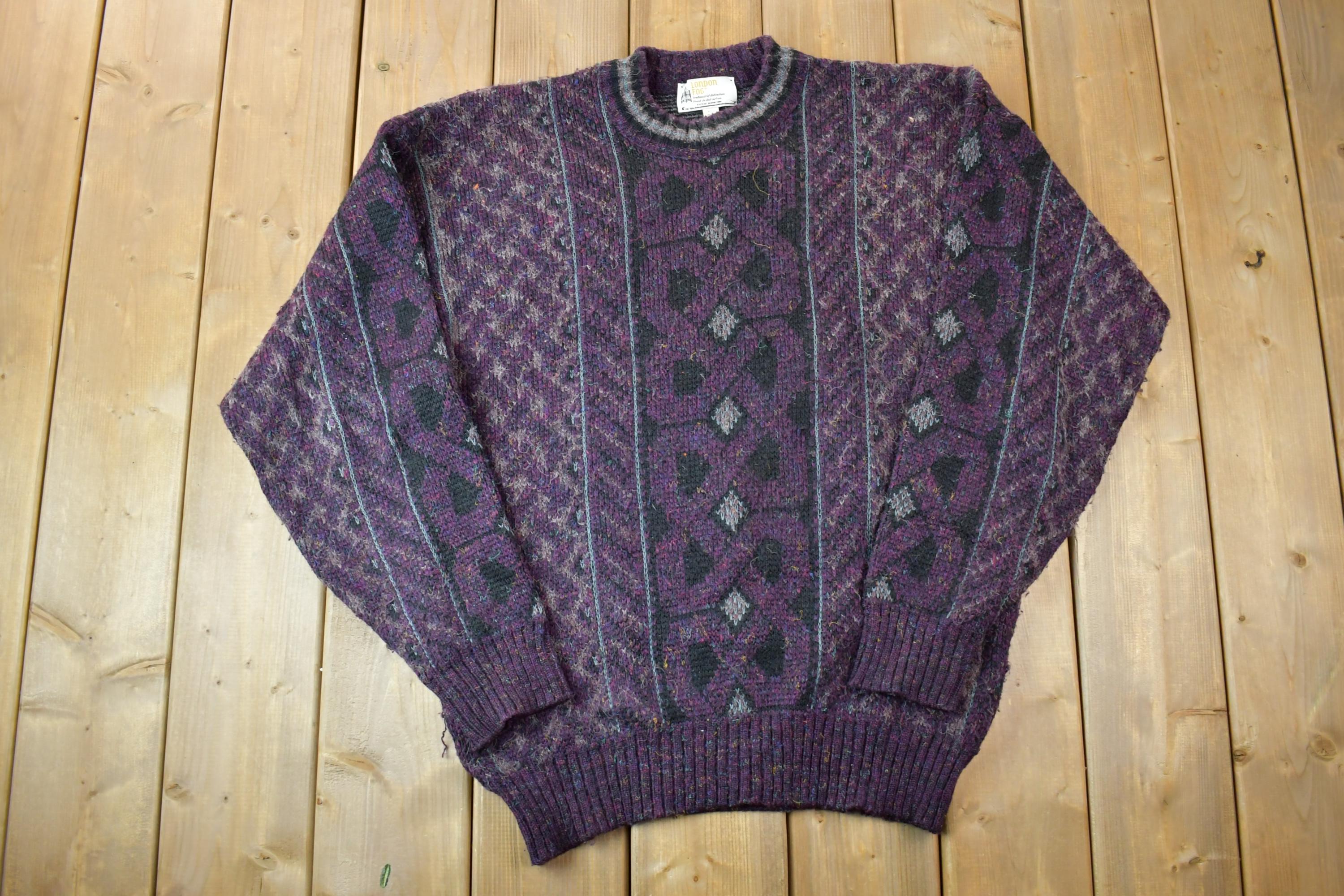 Vintage 1990s London Fog Knit Crewneck Sweater