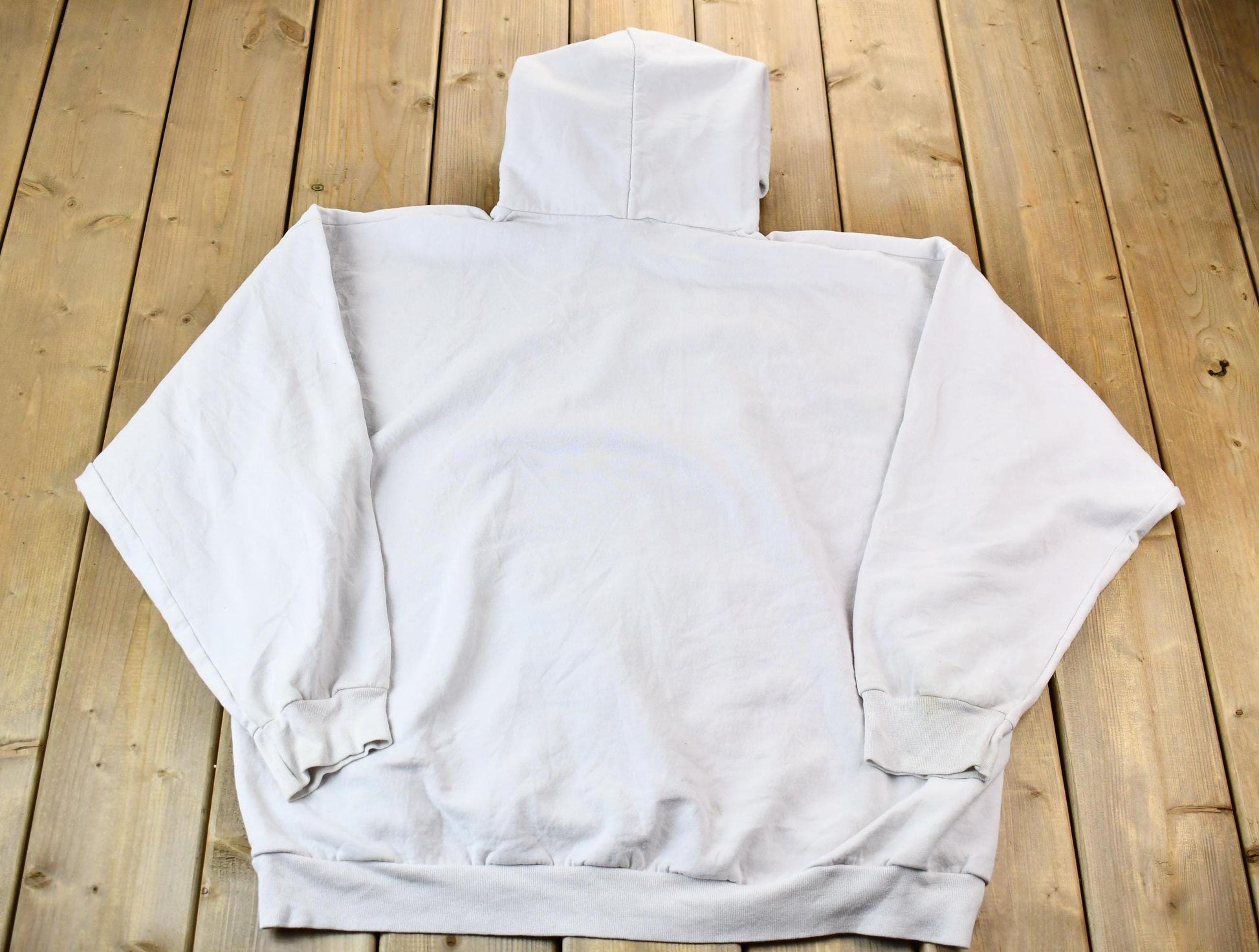 Vintage 1990s Light Pink Blank Heavyweight Hooded Sweatshirt