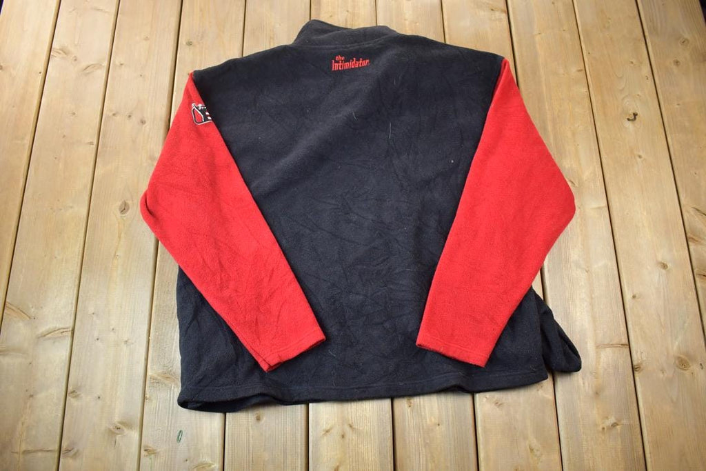 Vintage 1990s Dale Earnhardt The Intimidator 3 Winners circle Fleece Quarter Zip Sweater