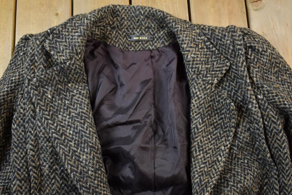 Vintage 1990s 100% Wool Button Up Dinner Jacket Made In USA