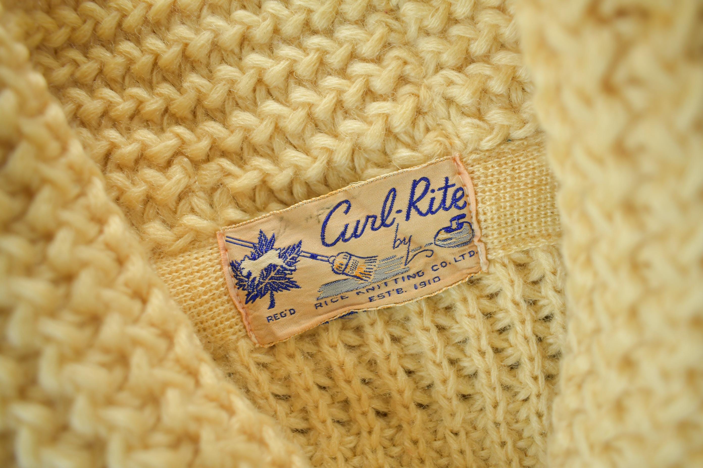 Vintage 1950s Curl-Rite Knit Curling Sweater