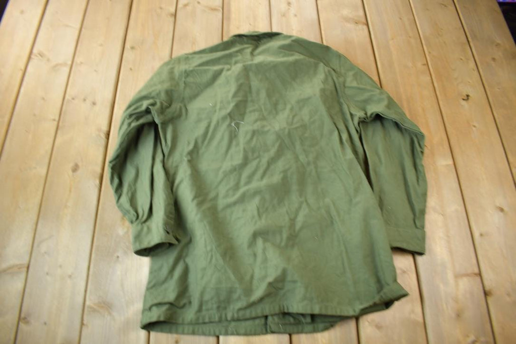 Vintage 1968 OG-107 US Army Military Sateen Shirt