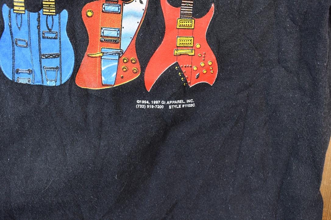 Vintage 1990s Life is Full of Choices Retro Guitars Graphic T-Shirt