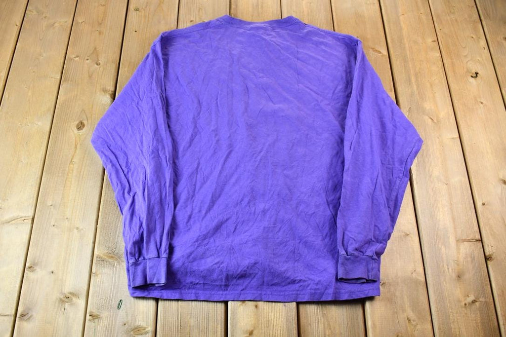 Vintage 1990s Purple The Big Wu Long Sleeve Graphic Band T-Shirt