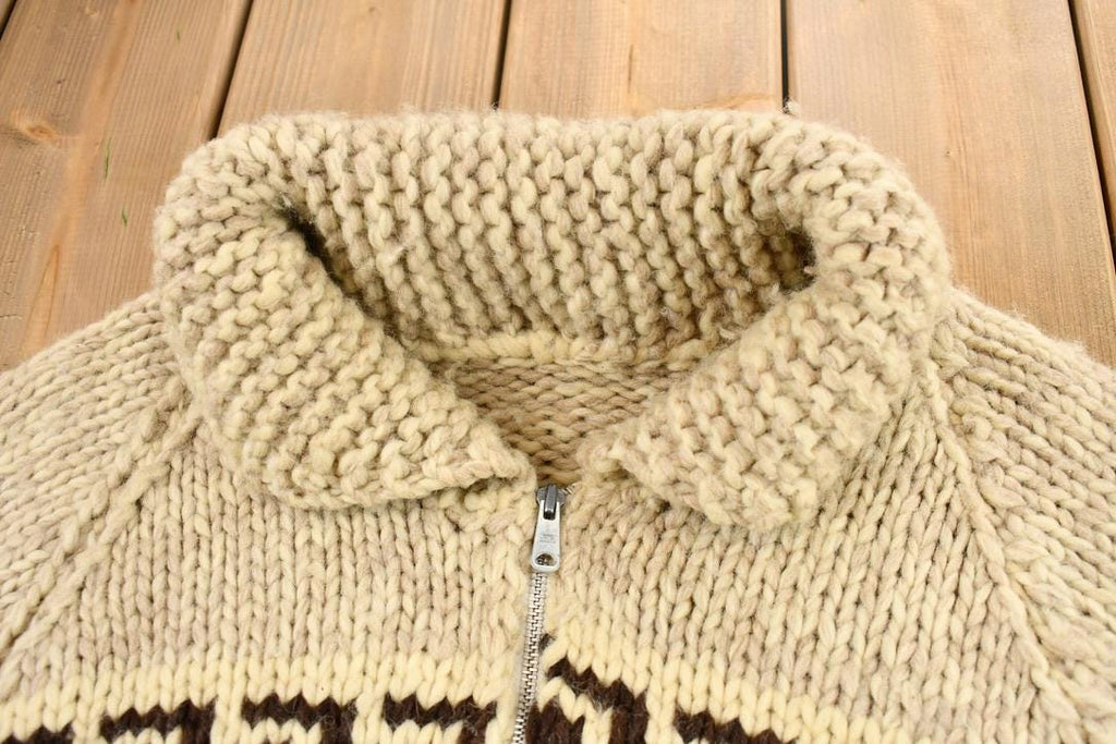 Vintage 1970s Cowichan Curling Sweater