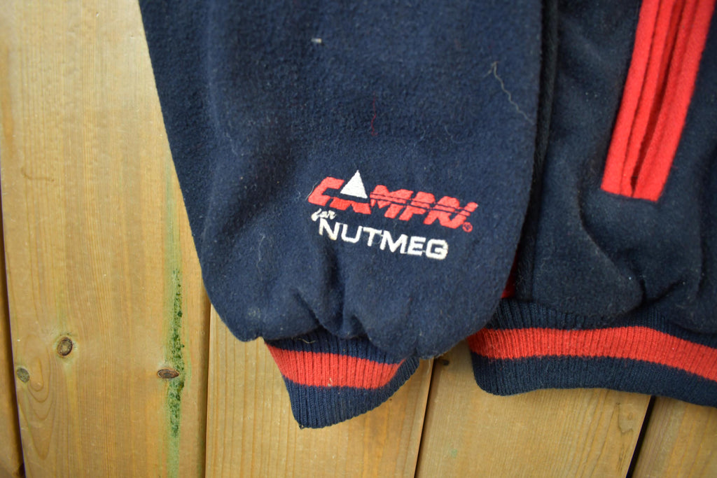 Vintage 1990s NHL Chicago Black Hawks Wool Letterman Jacket