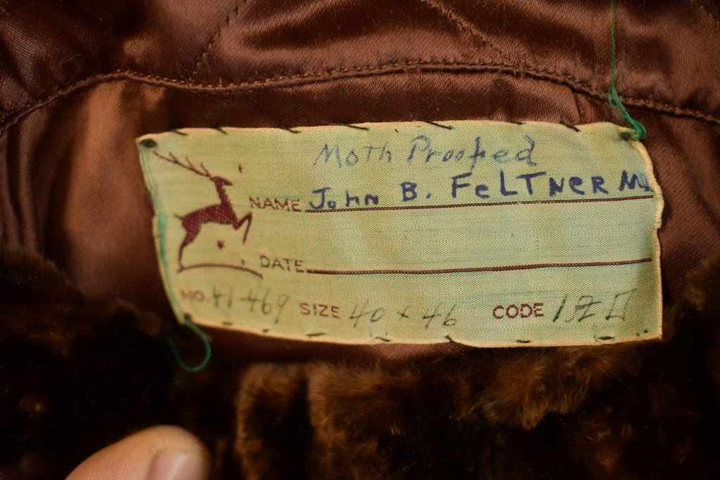 Vintage 1970s Brown Racoon Fur Coat