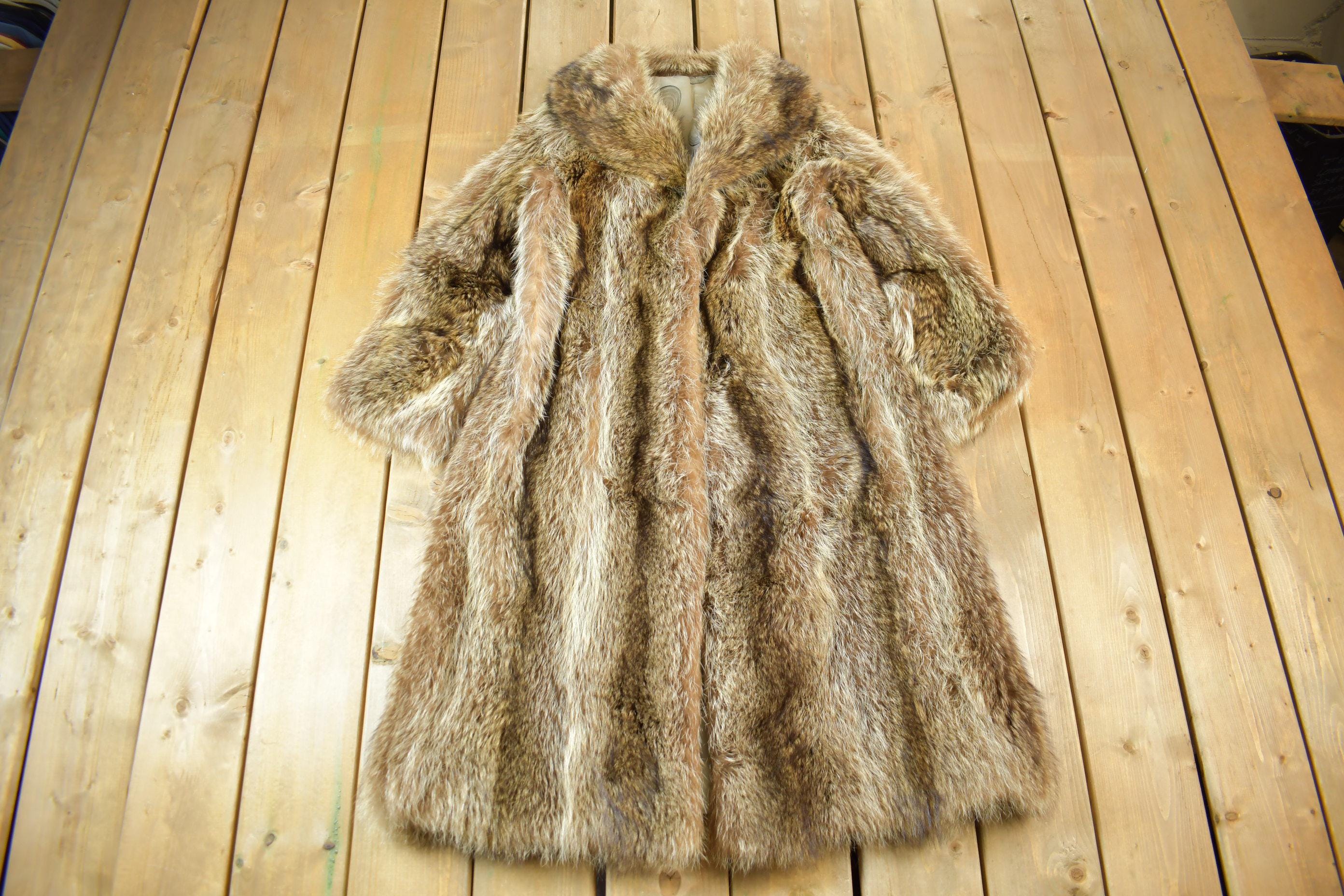 Vintage 1970s Coyote Long Coat
