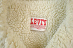 Vintage 1990s Levis Shearling Lined Jean Jacket Made In USA