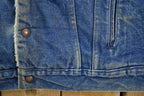 Vintage 1990s Levis Shearling Lined Jean Jacket Made In USA