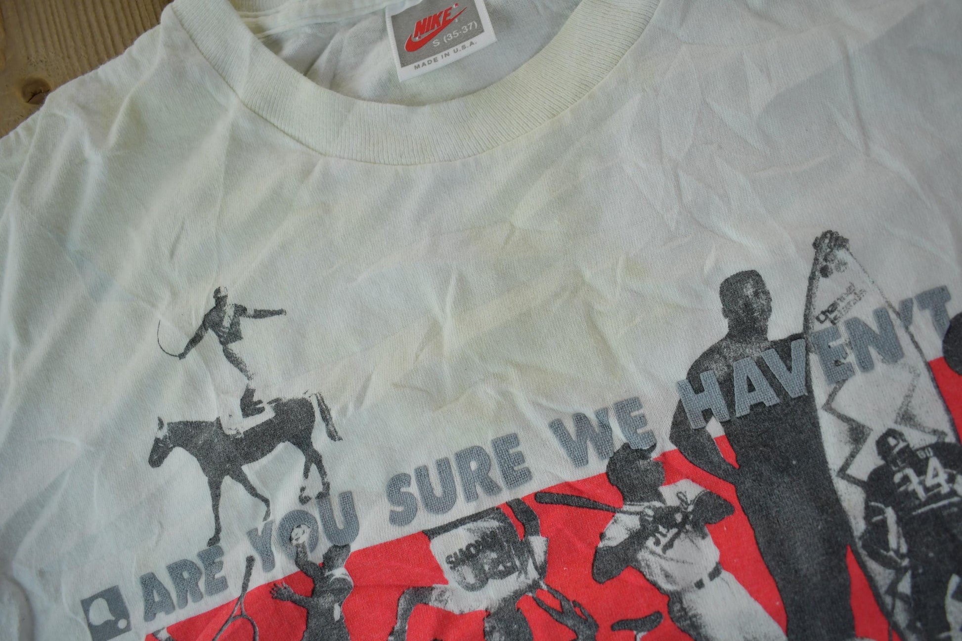 Vintage 1990s Nike Grey Tag Graphic T-Shirt