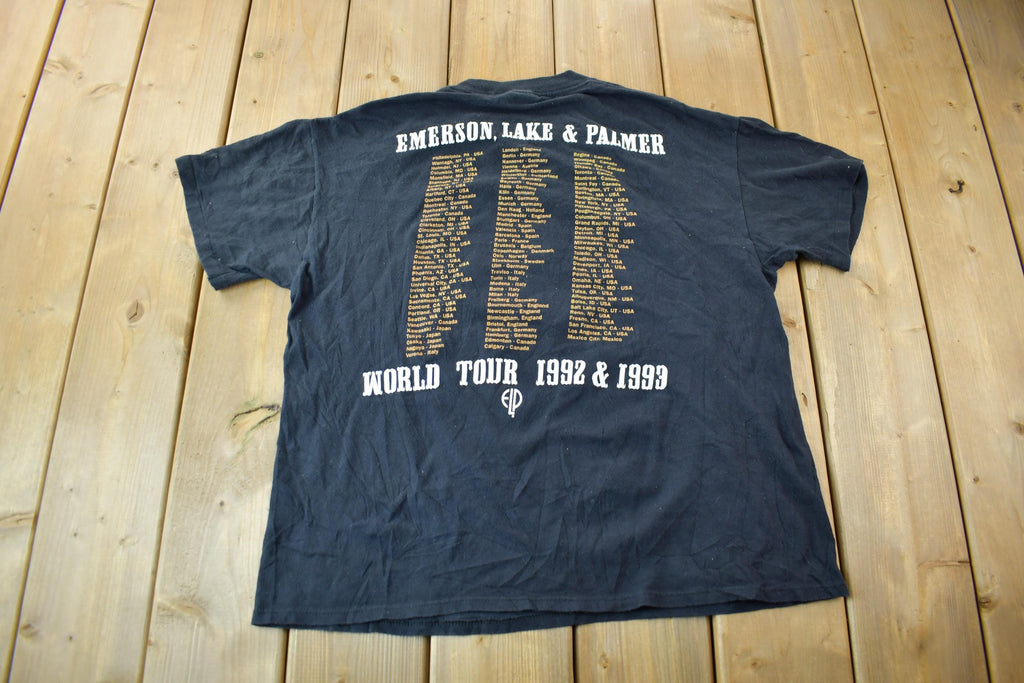 Vintage 1992 Emerson Lake And Palmer World Tour Single Stitch Band Tee