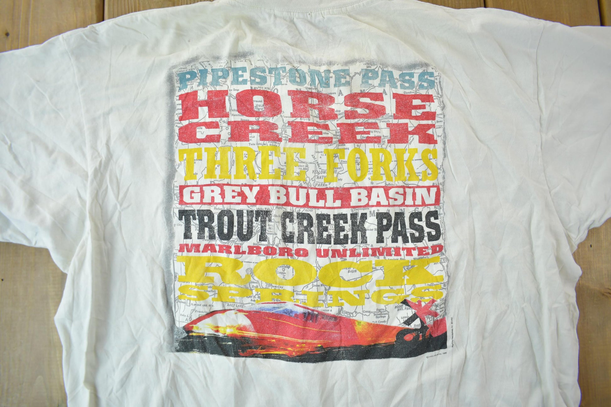 Vintage 1990s Marlboro Unlimited Graphic T Shirt Size XL