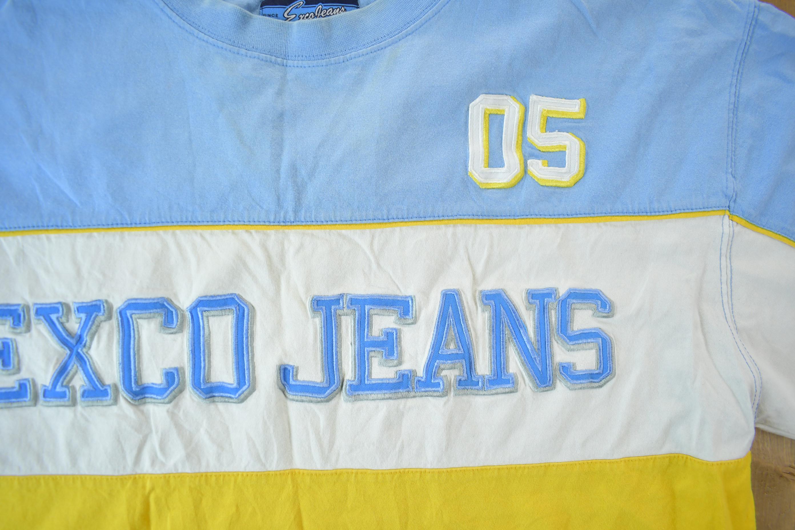Vintage Y2K Exco Jeans Color Block T-Shirt