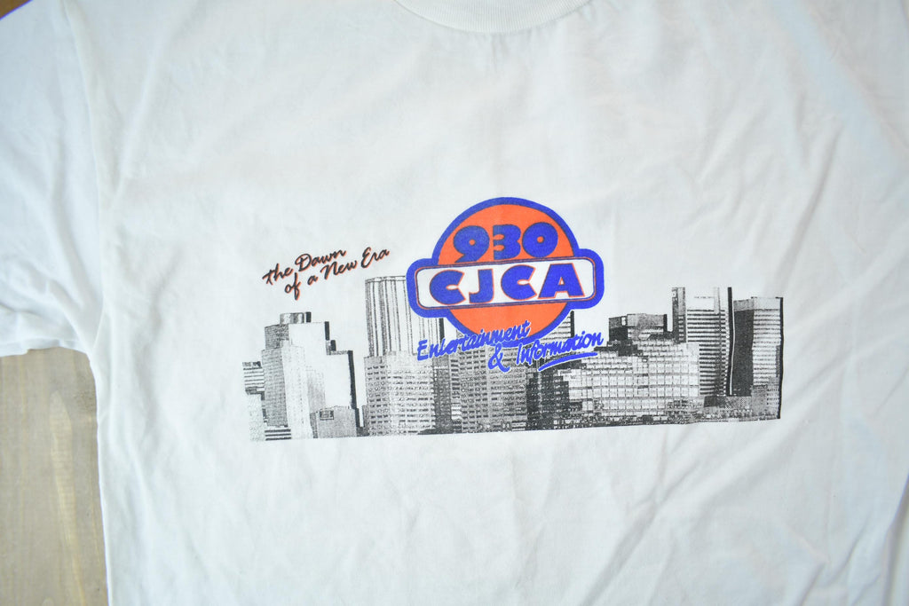 Vintage 1980s 930 CJCA Radio Station Graphic T-Shirt